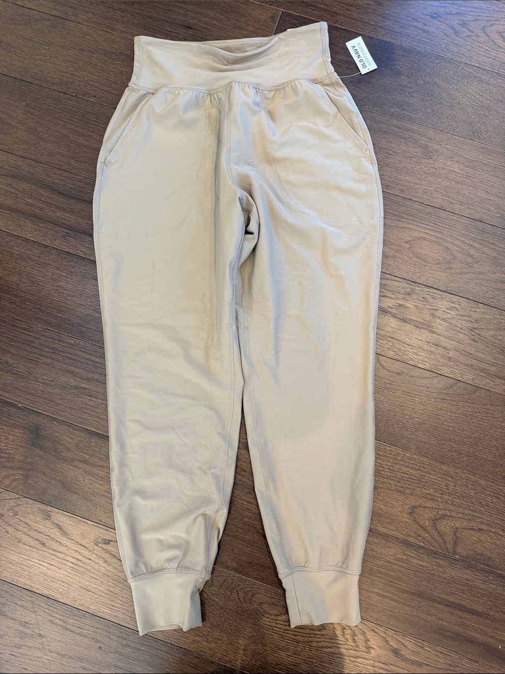 Old Navy PowerSoft High-Rise Jogger in Tan Small NWT